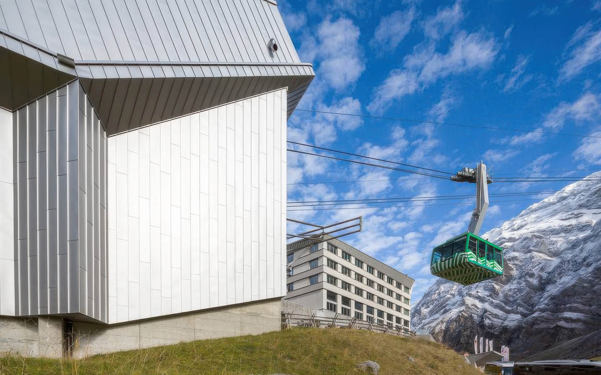 Schwägalp: Sanierung Talstation & Neubau Hotel | Ausführungsplanung und Beratung für Metallbekleidungen an Dächern und Fassaden